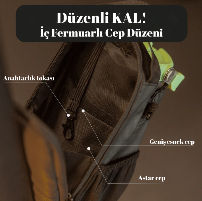 Manyetik Spor Matara ve Çanta Organizeri | Su Şişesi Tutucu & Düzenleyici Çanta