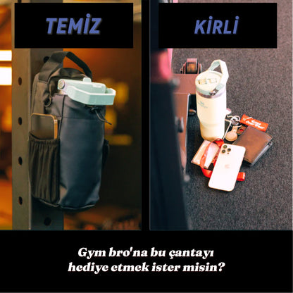 Manyetik Spor Matara ve Çanta Organizeri | Su Şişesi Tutucu & Düzenleyici Çanta